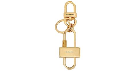 GIVENCHY padlock keyring in metal 